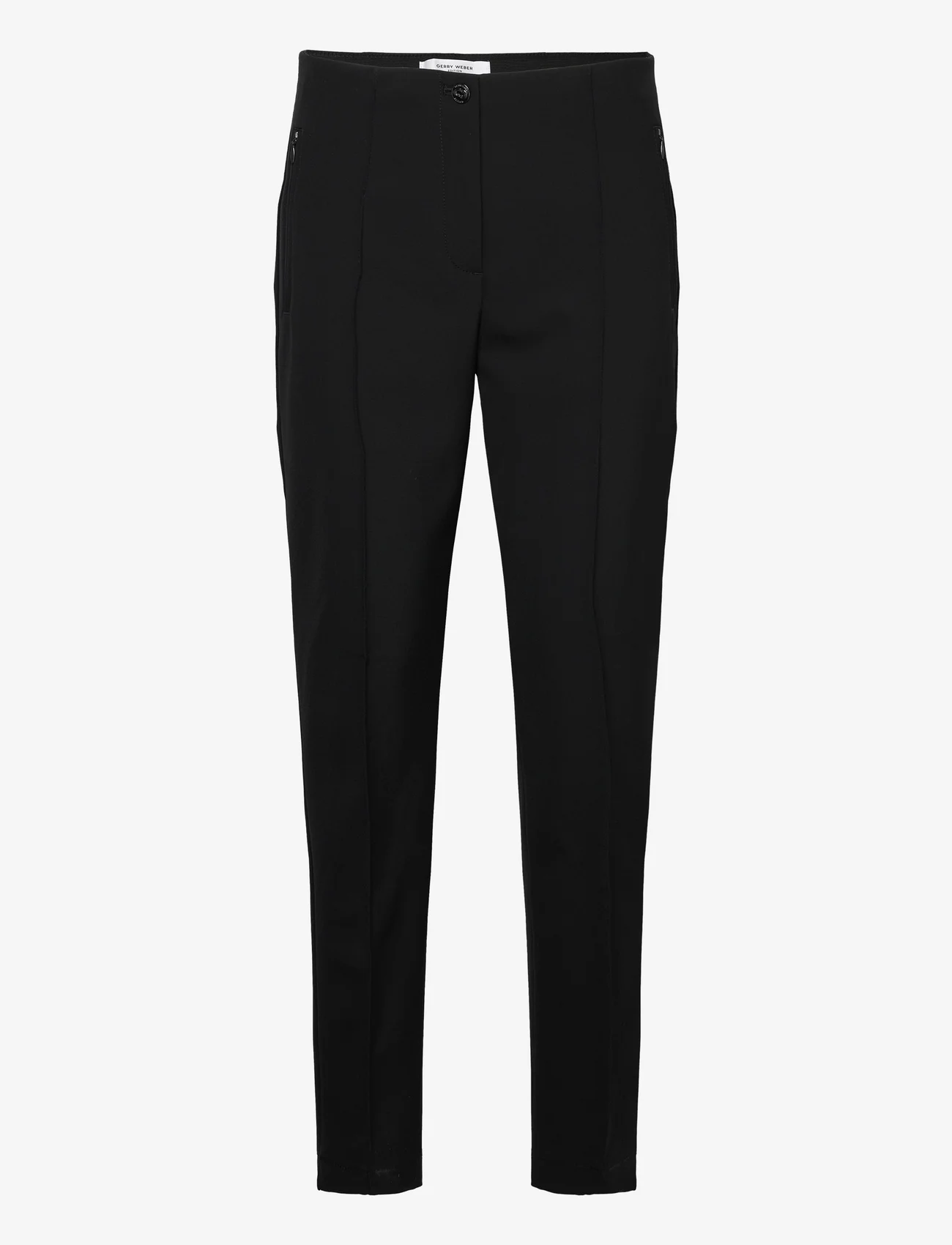 Gerry Weber Edition - PANT LEISURE CROPPED - straight leg trousers - black - 0