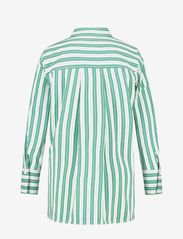 Gerry Weber Edition - BLOUSE 1/1 SLEEVE - long-sleeved shirts - ecru/white/green stripes - 1