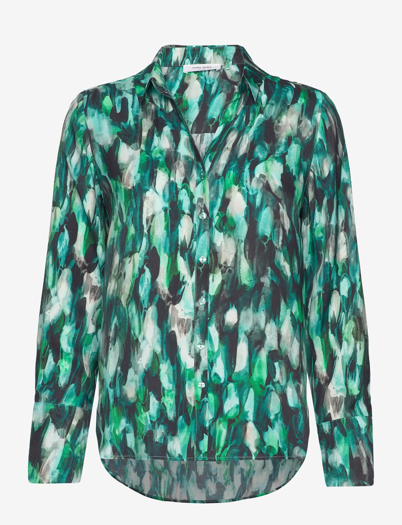 Gerry Weber Edition - BLOUSE 1/1 SLEEVE - green/ecru/white print - 0