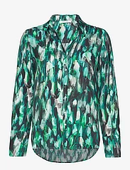 Gerry Weber Edition - Blouse 1/1 sleeve - long-sleeved blouses - green/ecru/white print - 0