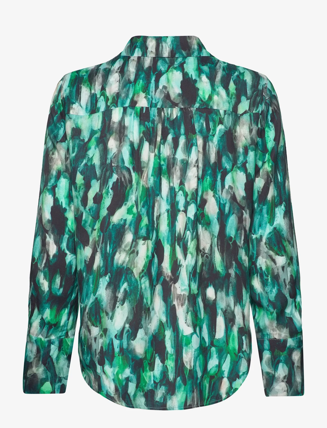 Gerry Weber Edition - Blouse 1/1 sleeve - blouses met lange mouwen - green/ecru/white print - 1