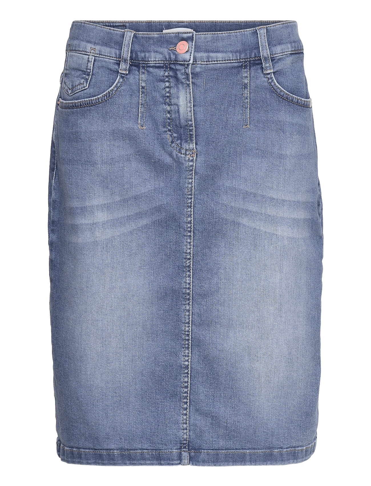 SKIRT WOVEN SHORT - BLUE DENIM WITH USE