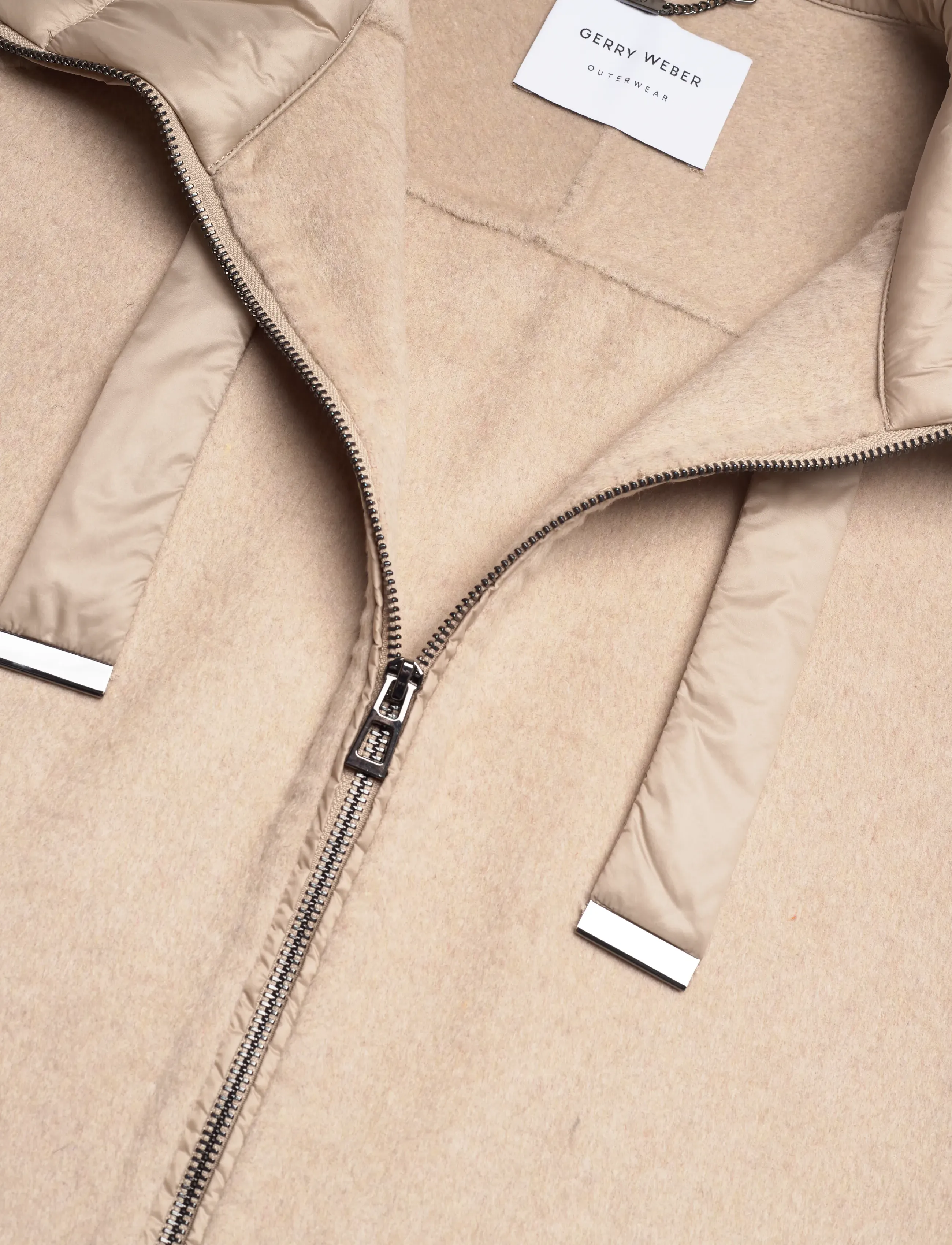 Gerry Weber Edition - CAPE / PONCHO OUTDOO - vinterjakker - dusty beige-melange - 2