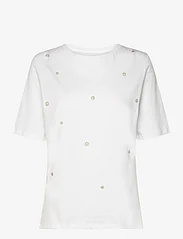 Gerry Weber Edition - T-SHIRT 1/2 SLEEVE - marškinėliai - white/white - 0