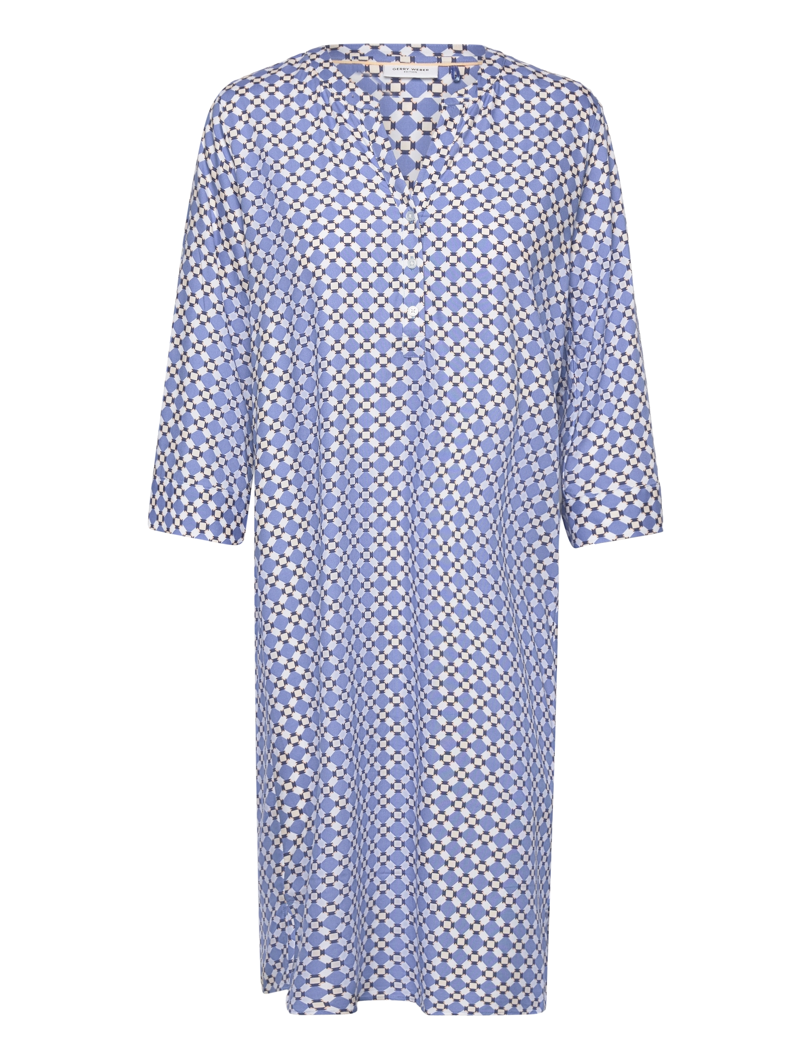 Gerry Weber Edition DRESS WOVEN - Kjoler - BLUE/ECRU/WHITE PRINT / blue