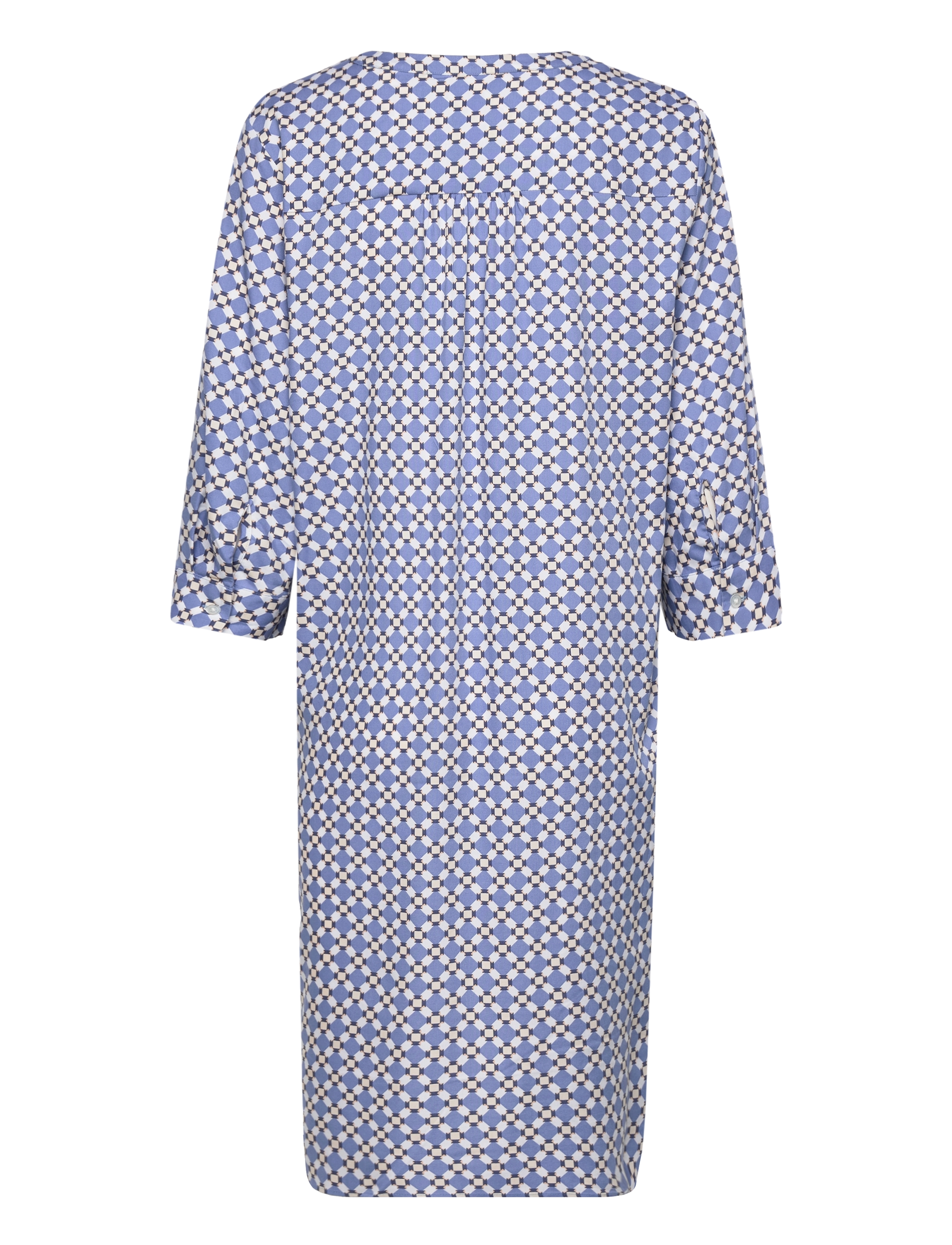 Gerry Weber Edition - DRESS WOVEN - tunikaer - blue/ecru/white print - 1