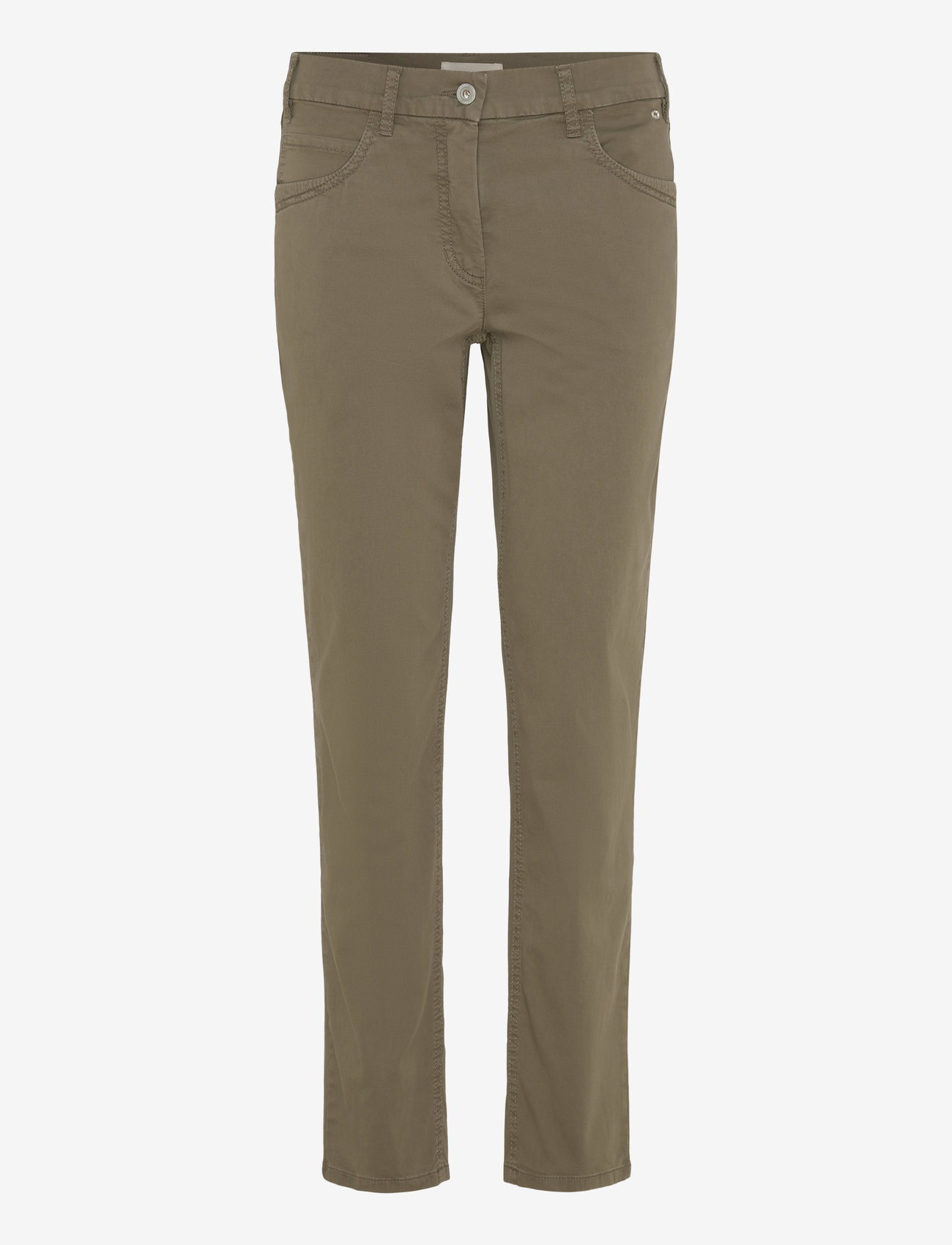 Gerry Weber Edition - Pant leisure long - sirge säärega püksid - thyme washed - 0
