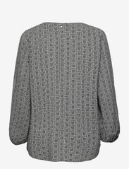 Gerry Weber Edition - BLOUSE 3/4-SLEEVE - long-sleeved blouses - black/ecru/white print - 1