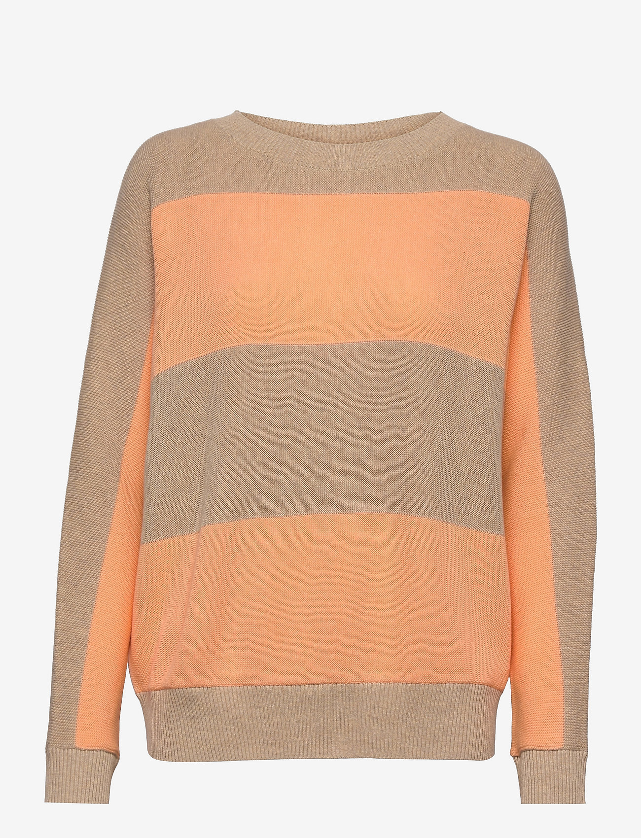 Gerry Weber Edition - PULLOVER 1/1 SLEEVE - ecru/white/red/orange stripes - 0