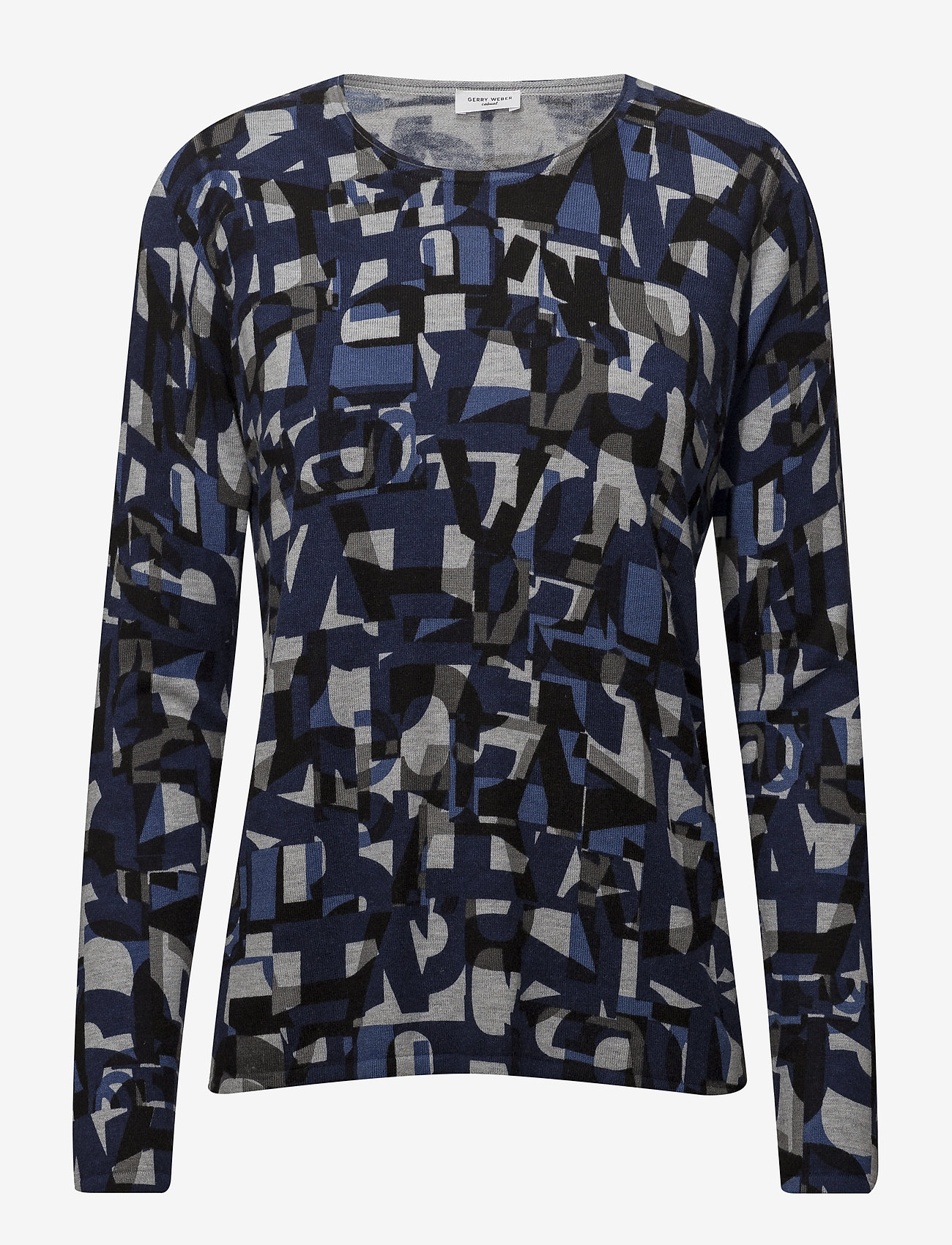 Gerry Weber Edition - PULLOVER LONG-SLEEVE - grey/blue print - 0