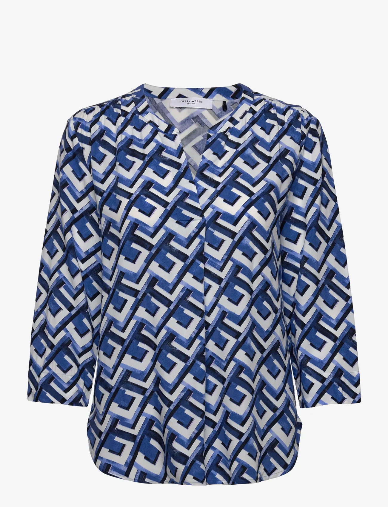 Gerry Weber Edition - BLOUSE 3/4 SLEEVE - blouses met lange mouwen - blue print - 0