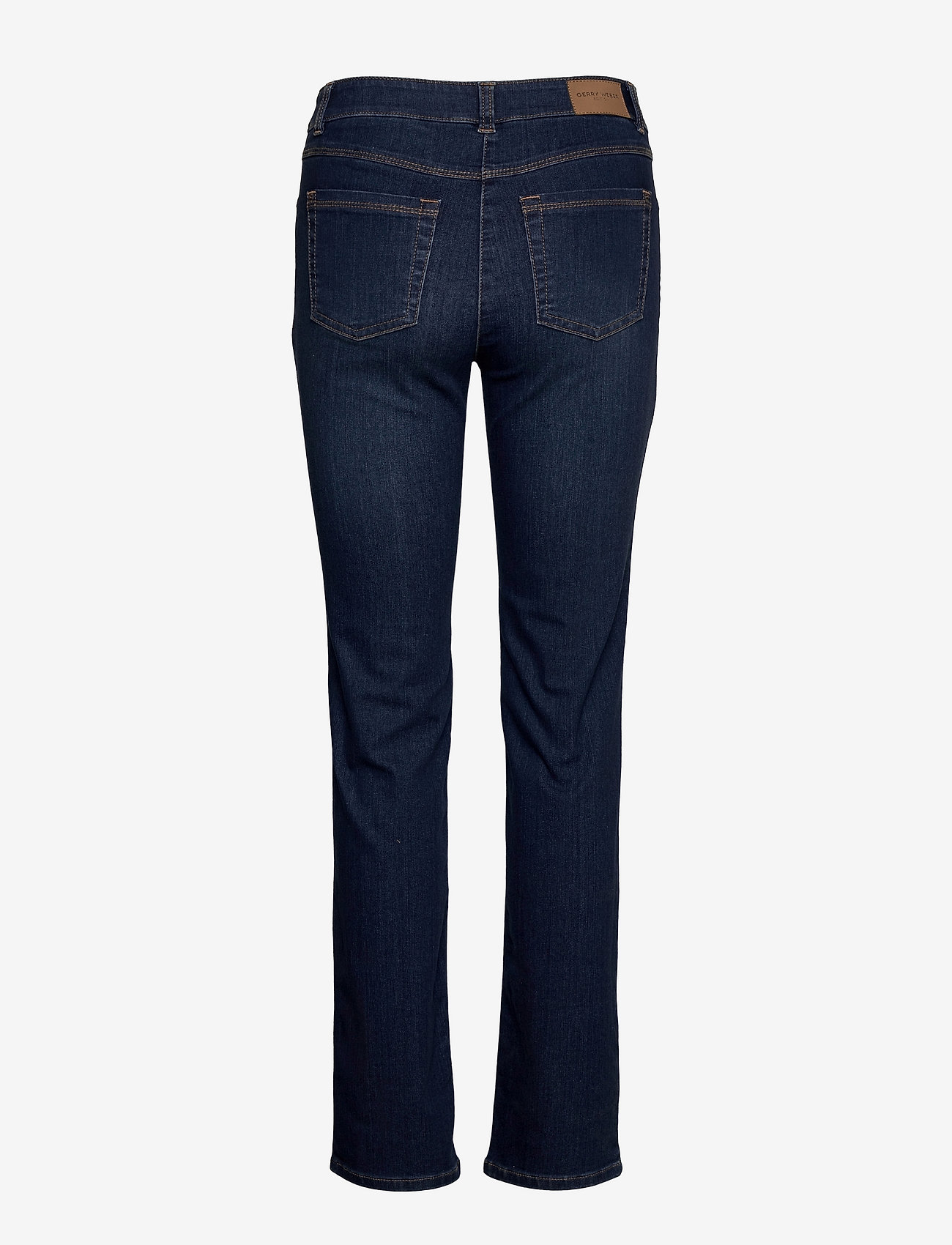 Gerry Weber Edition - JEANS LONG - nuo kelių platėjantys džinsai - dark blue denim with use - 1