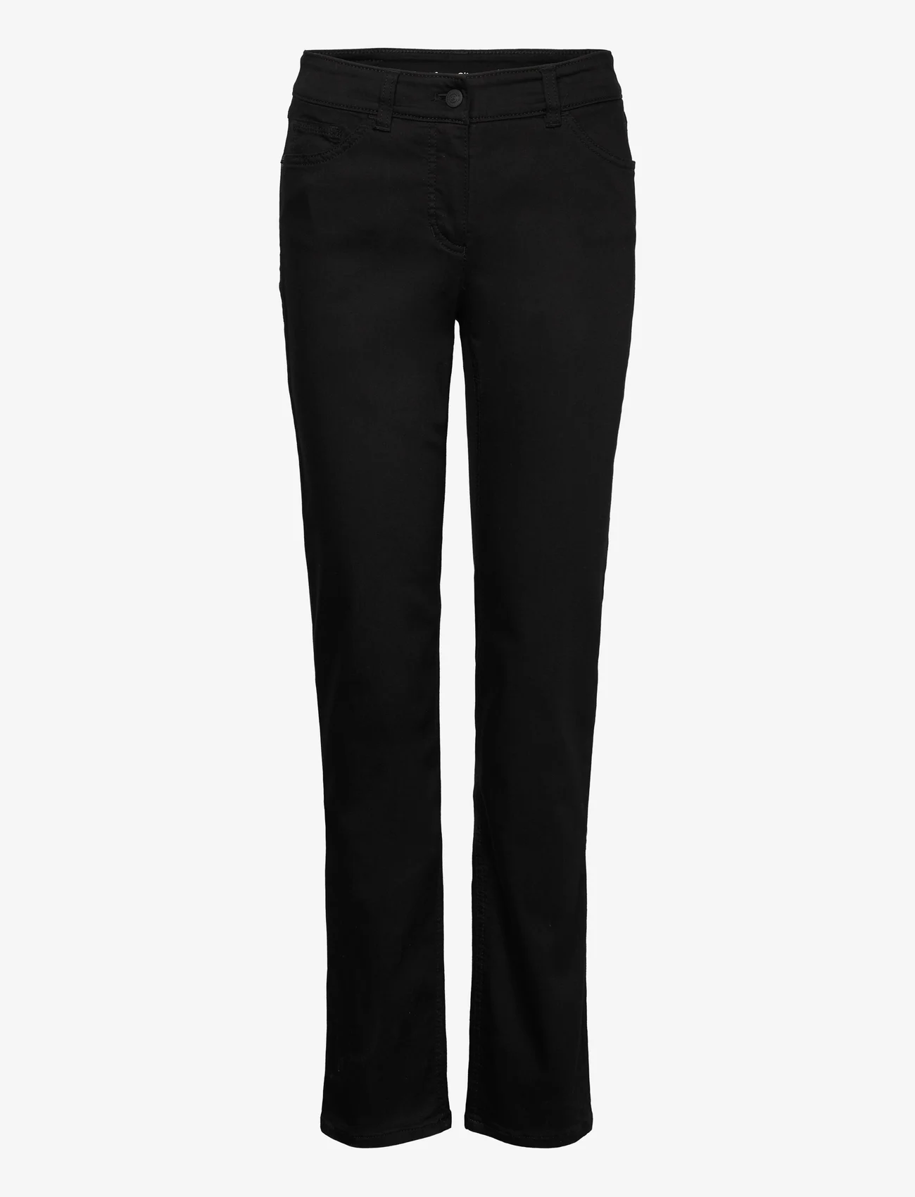 Gerry Weber Edition - JEANS LONG - straight jeans - black black denim - 0