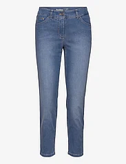 Gerry Weber Edition - JEANS CROPPED - slim jeans - blue denim with use - 0