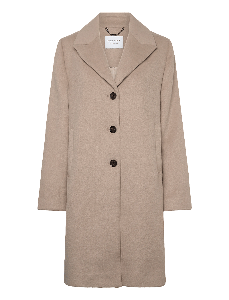 Gerry Weber Edition - COAT WOOL - ullkappor - dusty beige-melange - 0