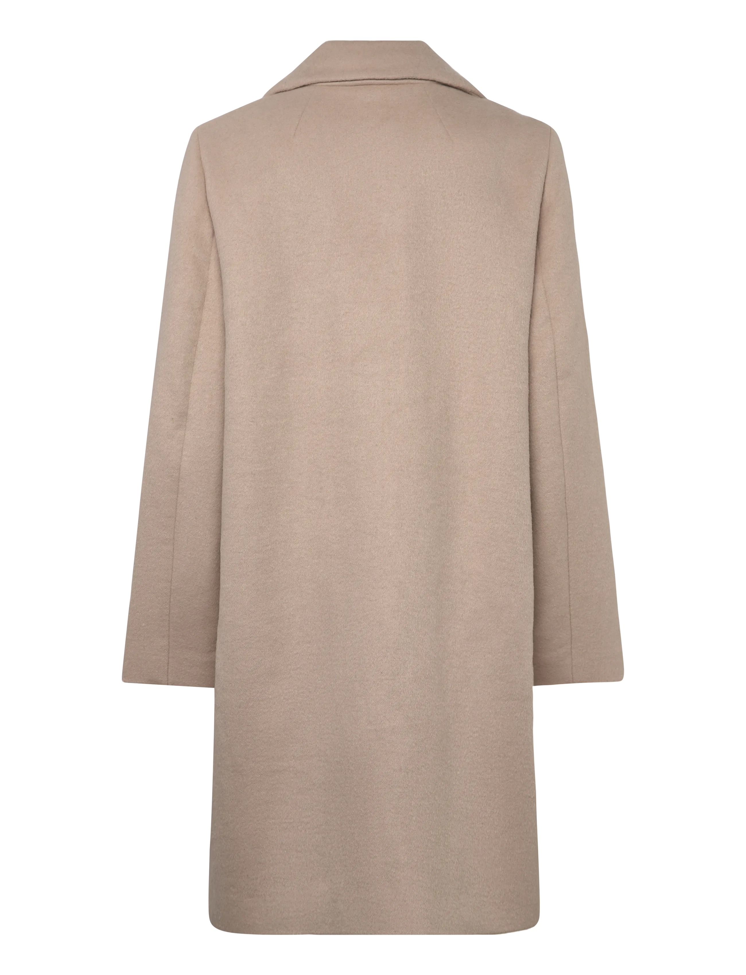 Gerry Weber Edition - COAT WOOL - villased mantlid - dusty beige-melange - 1