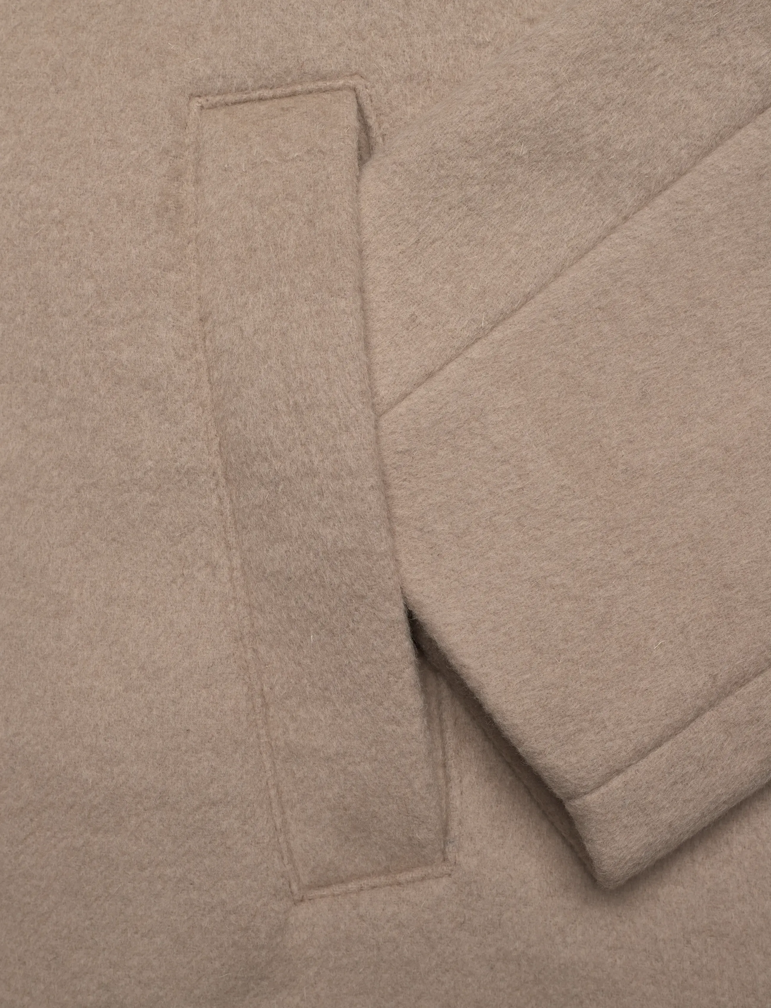 Gerry Weber Edition - COAT WOOL - villased mantlid - dusty beige-melange - 3