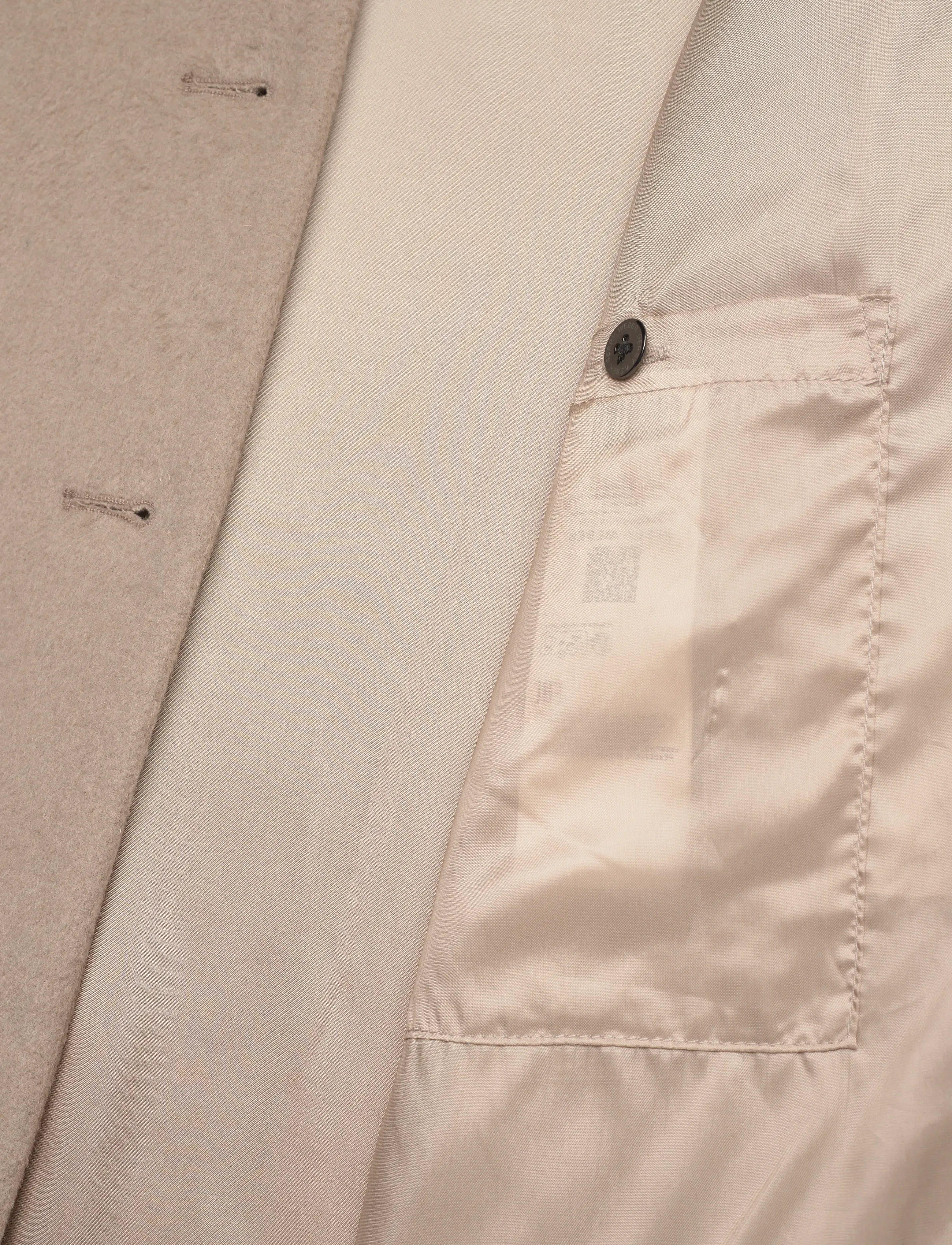 Gerry Weber Edition - COAT WOOL - villased mantlid - dusty beige-melange - 4
