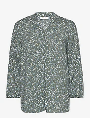 Gerry Weber Edition - BLOUSE 3/4 SLEEVE - long-sleeved blouses - green/blue print - 0