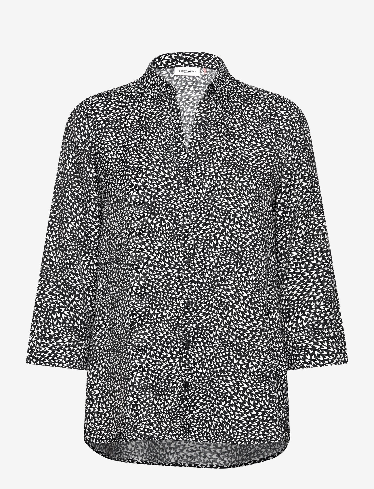 Gerry Weber Edition - BLOUSE 3/4 SLEEVE - langærmede bluser - blue/ecru/white print - 0