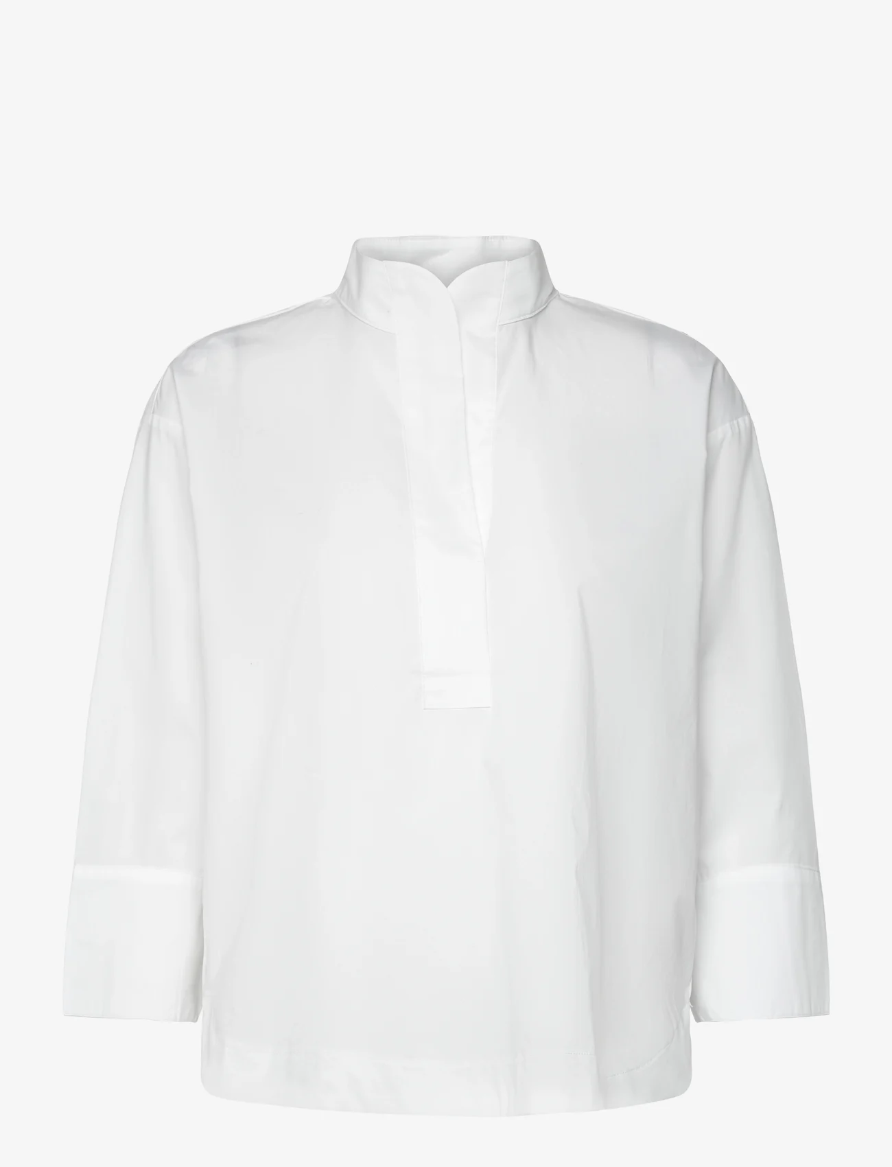 Gerry Weber Edition - BLOUSE 3/4 SLEEVE - langermede skjorter - white/white - 0