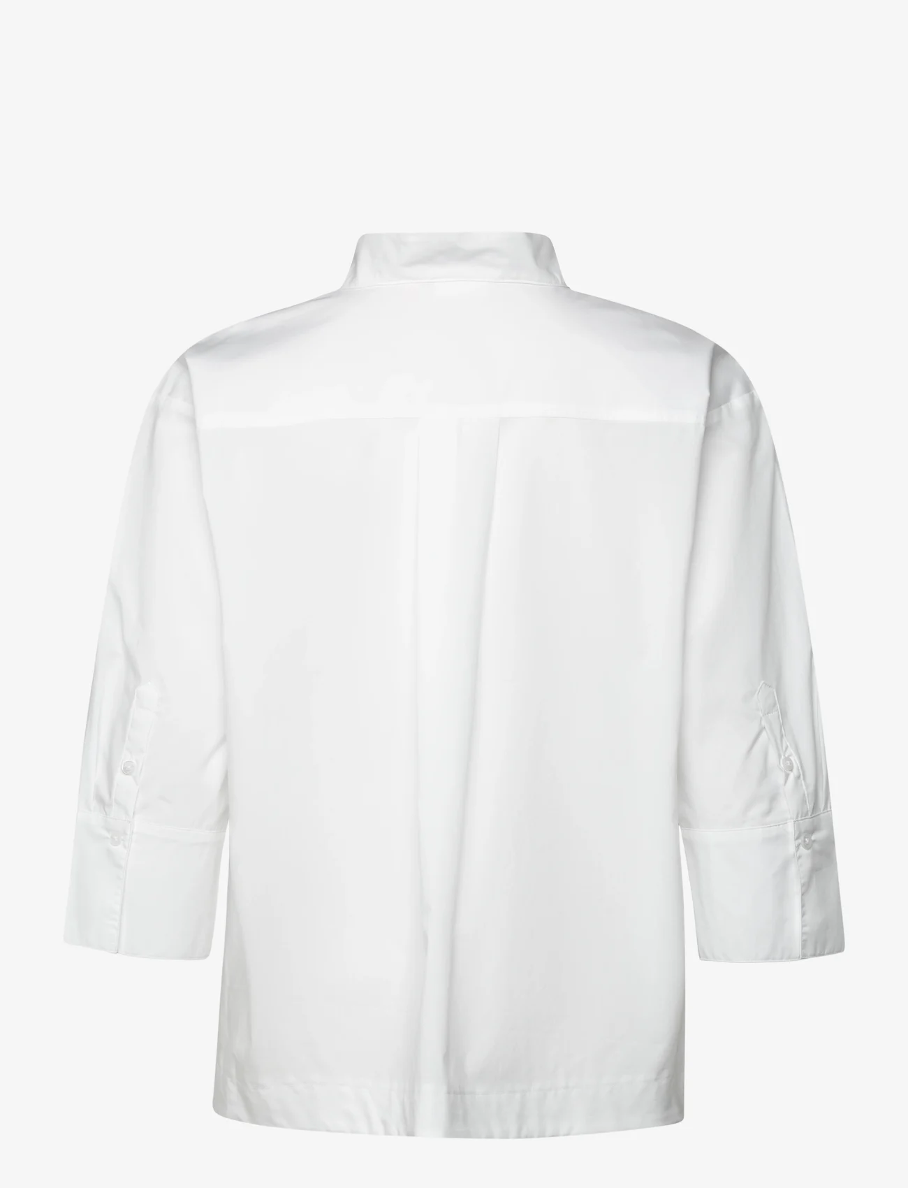 Gerry Weber Edition - BLOUSE 3/4 SLEEVE - langermede skjorter - white/white - 1