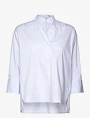 Gerry Weber Edition - BLOUSE 3/4 SLEEVE - langærmede skjorter - blue/ecru/white stripes - 0