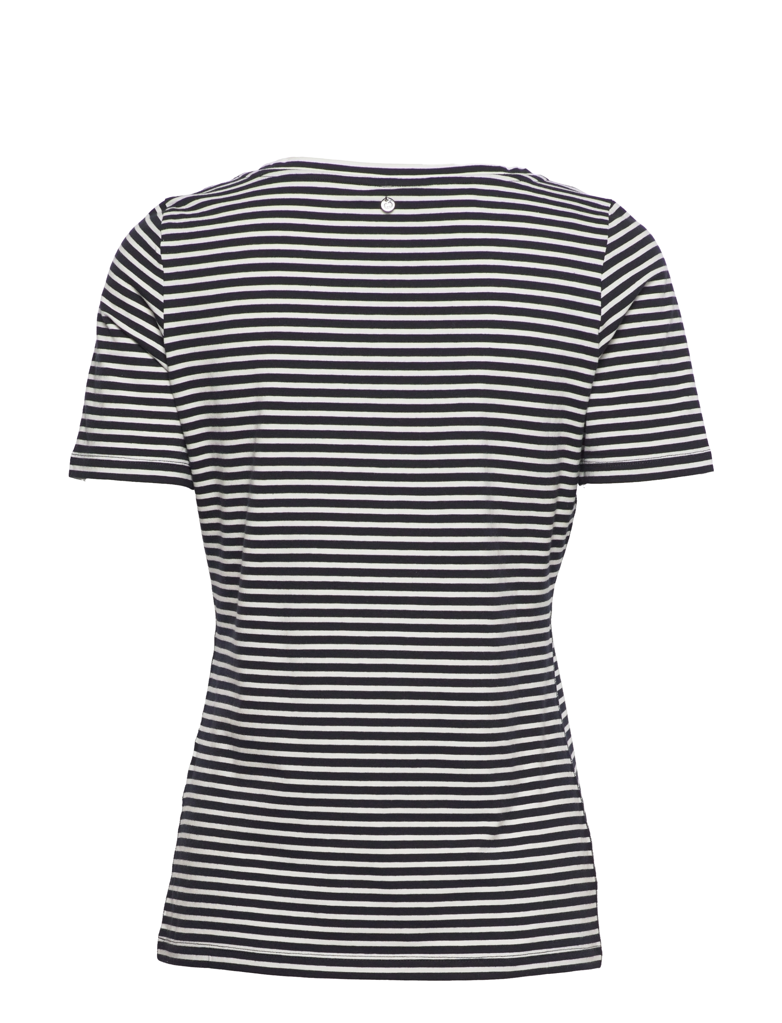 Gerry Weber Edition - T-SHIRT 1/2 SLEEVE - bleu/ecru/white hoops - 1