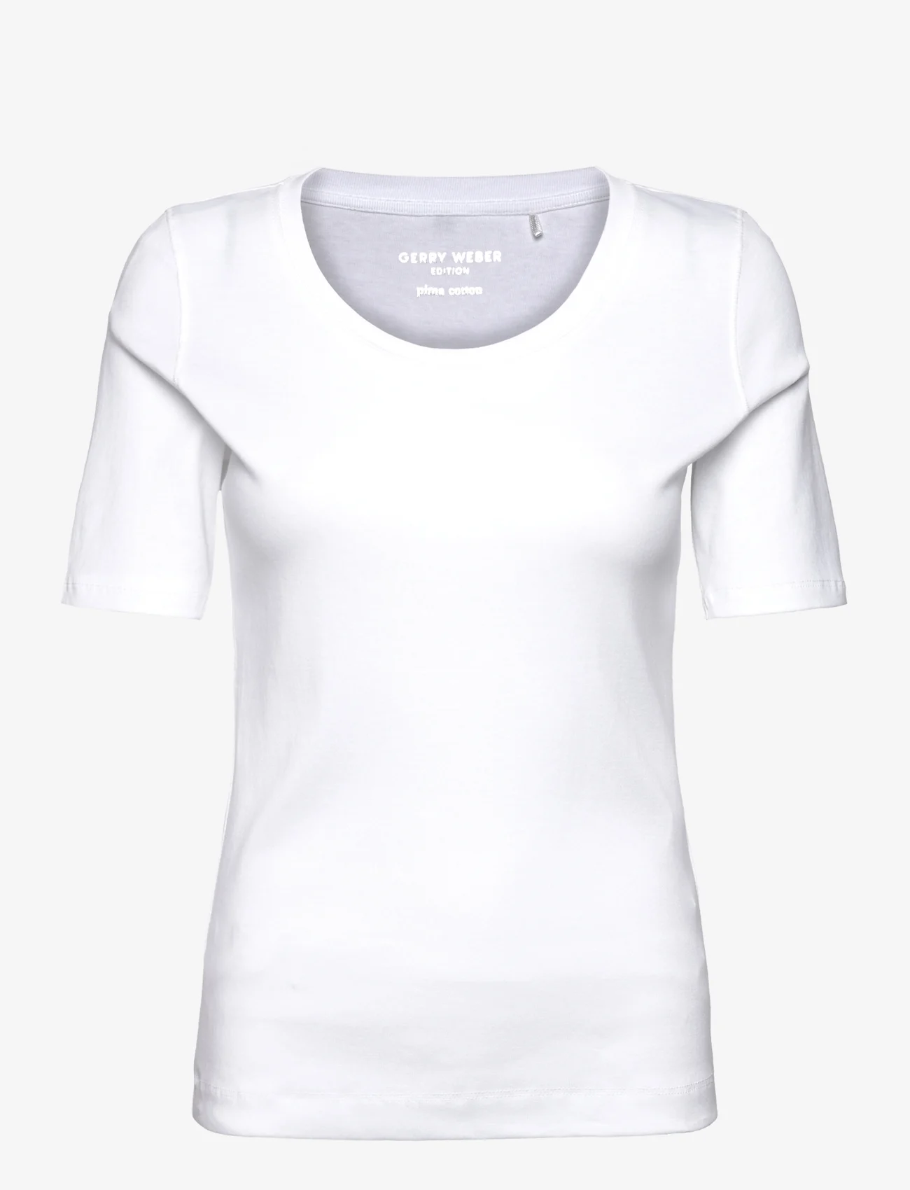 Gerry Weber Edition - T-SHIRT 1/2 SLEEVE - t-paidat - white/white - 0