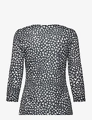 Gerry Weber Edition - T-SHIRT 3/4 SLEEVE - lowest prices - blue/ecru/white print - 1