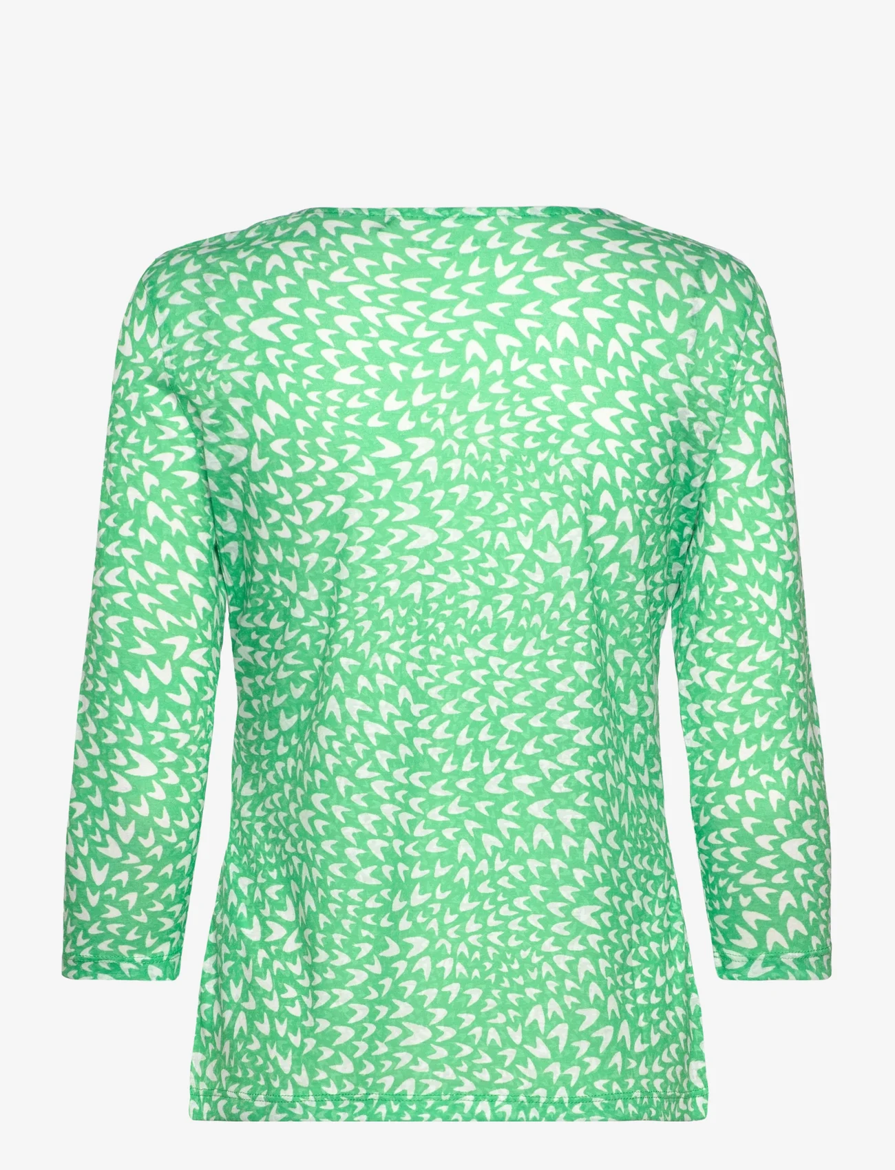Gerry Weber Edition - T-SHIRT 3/4 SLEEVE - lowest prices - green/ecru/white print - 1