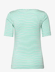 Gerry Weber Edition - T-SHIRT 1/2 SLEEVE - t-shirts - green/ecru/white hoops - 1