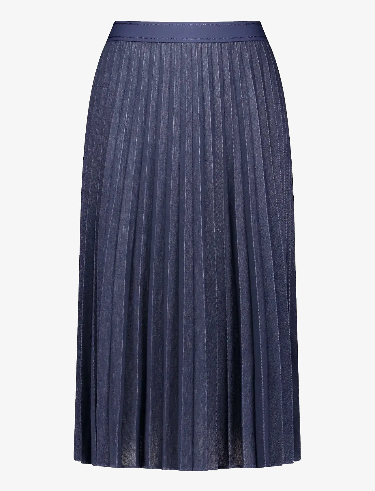 Gerry Weber - Skirt jersey - faltenröcke - dark blue denim - 0