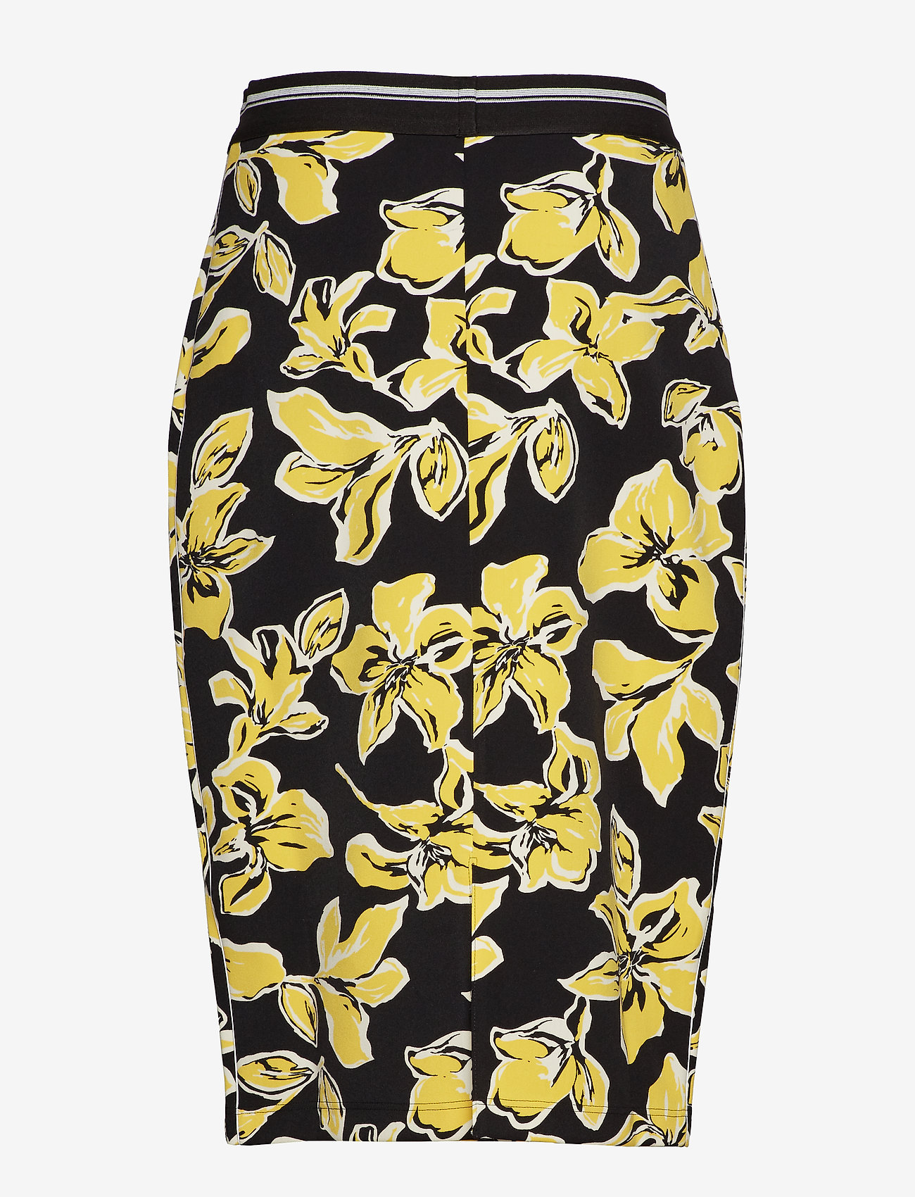 Gerry Weber - SKIRT SHORT WOVEN FA - black/ sand/ yellow print - 1