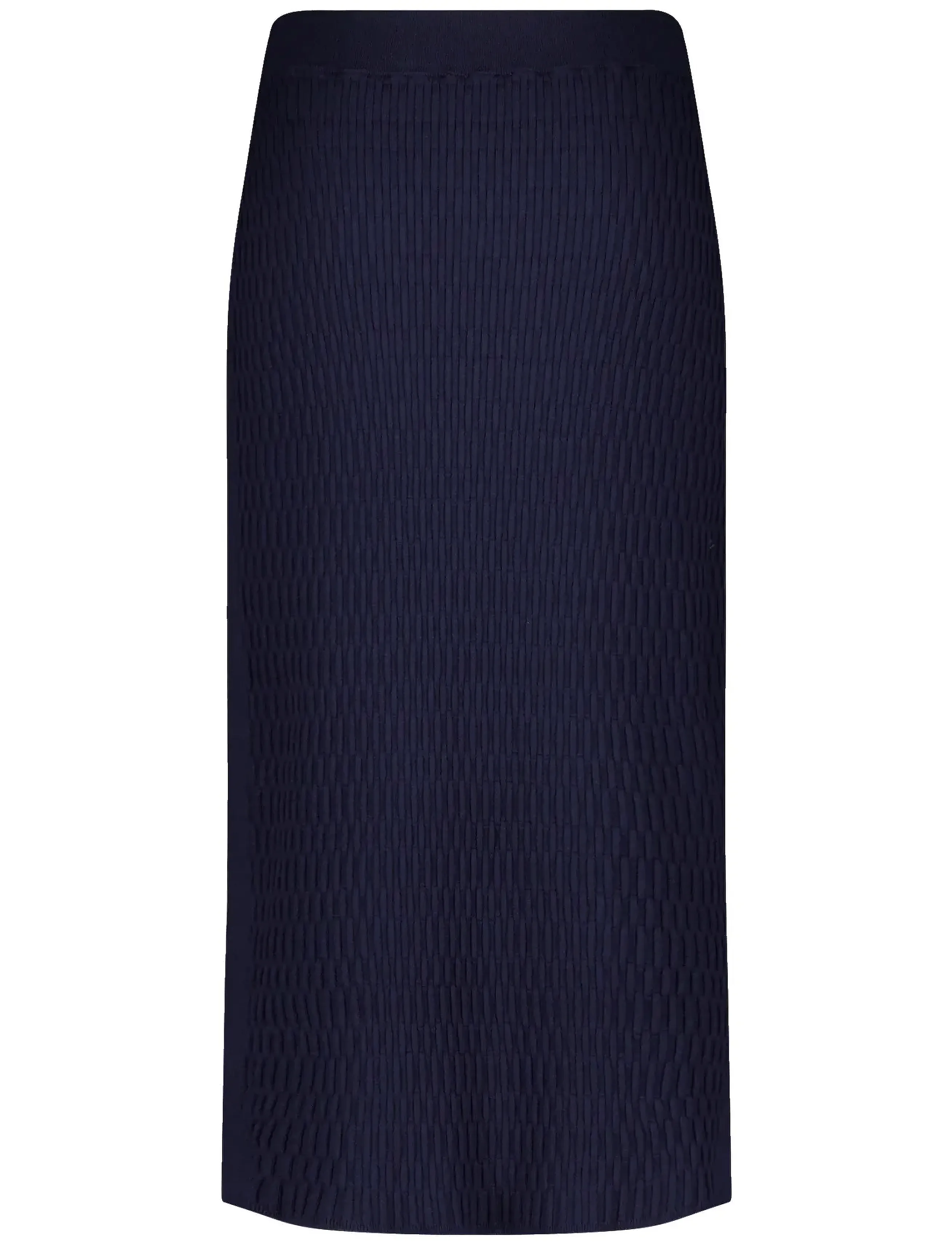 Gerry Weber Skirt Knit, Kvinder, Ribstrikket Nederdel, Navy, Str: 36