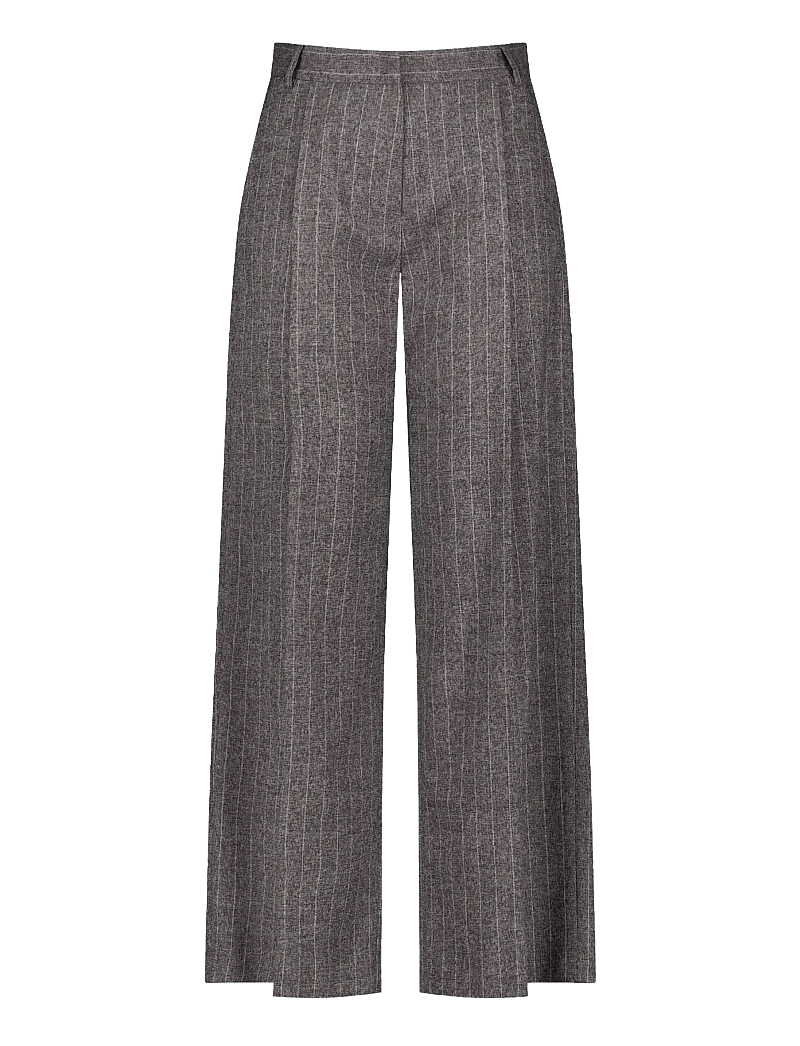 Gerry Weber - Pant long - pantalons habillés - black offwhite patterned - 1