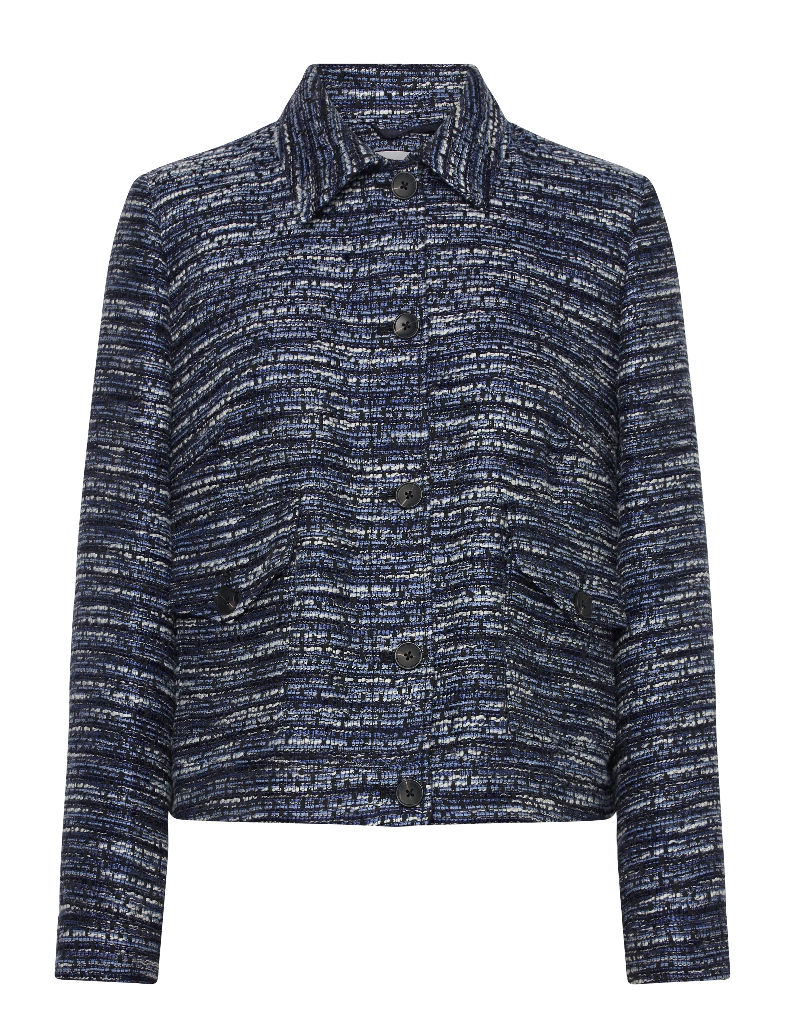 Gerry Weber Blazer Long Sleeve, 42, Navy, Blazere > Cropped Blazere, Dame
