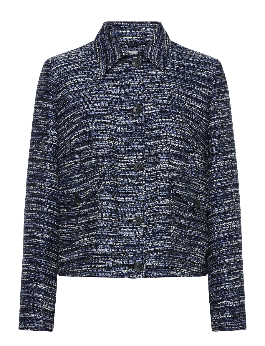 Gerry Weber - Blazer long sleeve - cropped blazers - night sky bleu patterned - 0