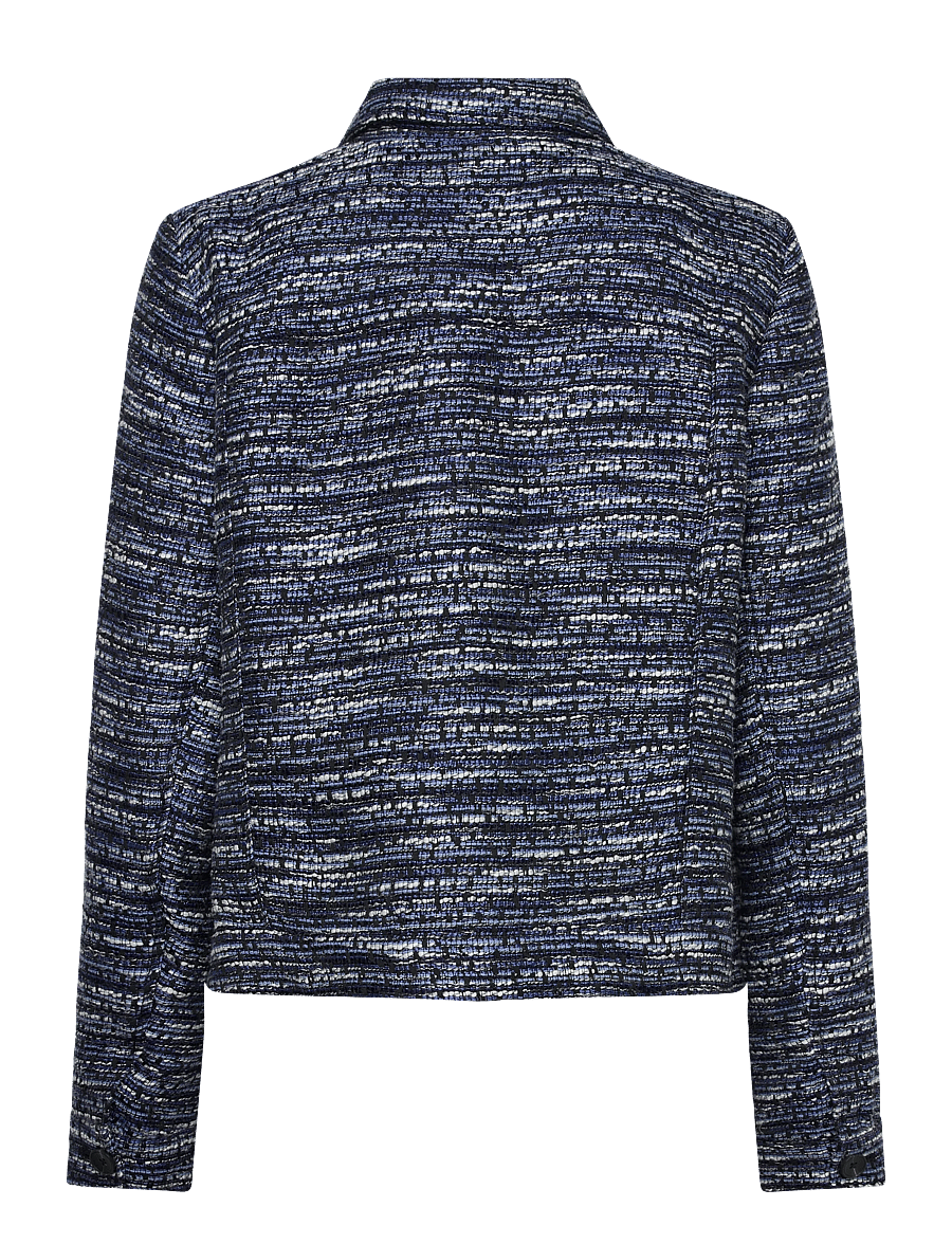 Gerry Weber - Blazer long sleeve - cropped blazers - night sky bleu patterned - 1