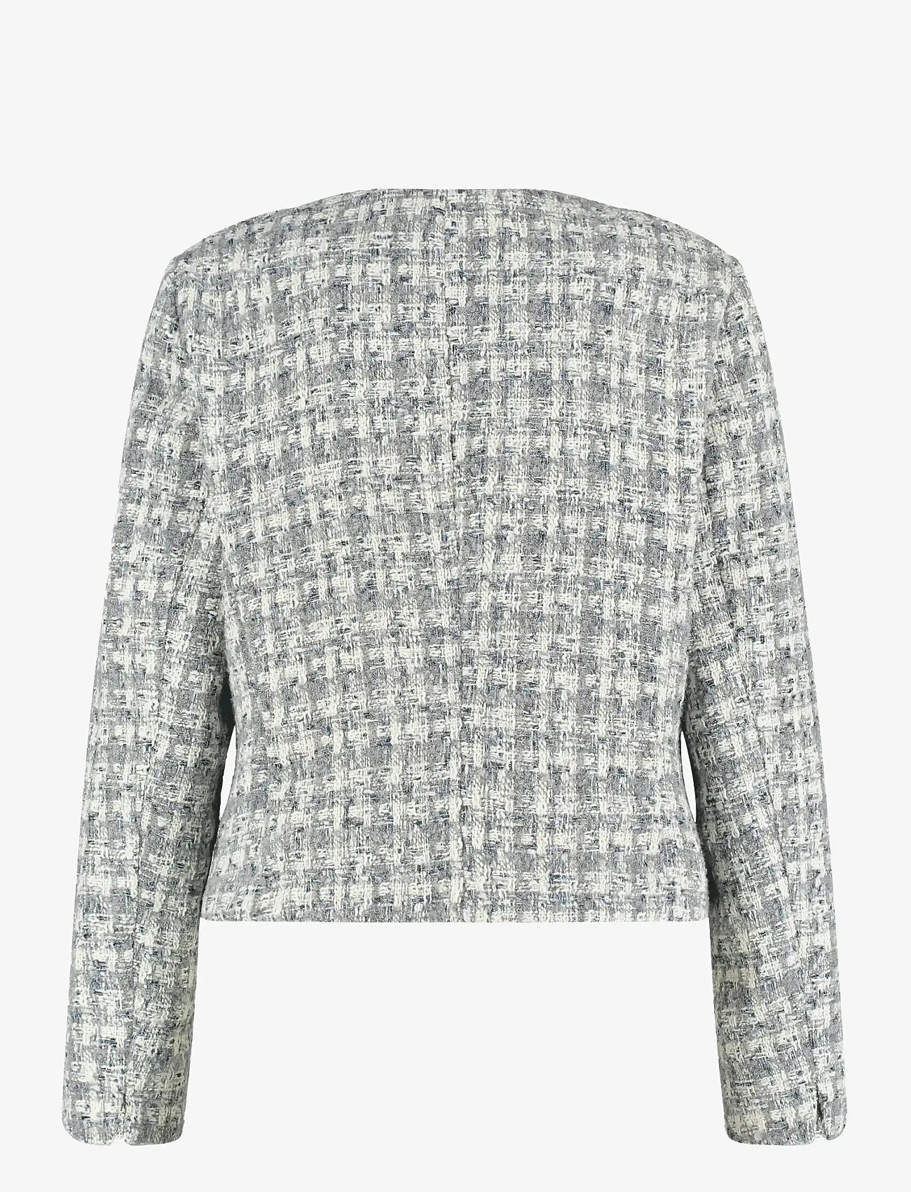 Gerry Weber - Blazer long sleeve - bouclé - grey offwhite patterned - 1