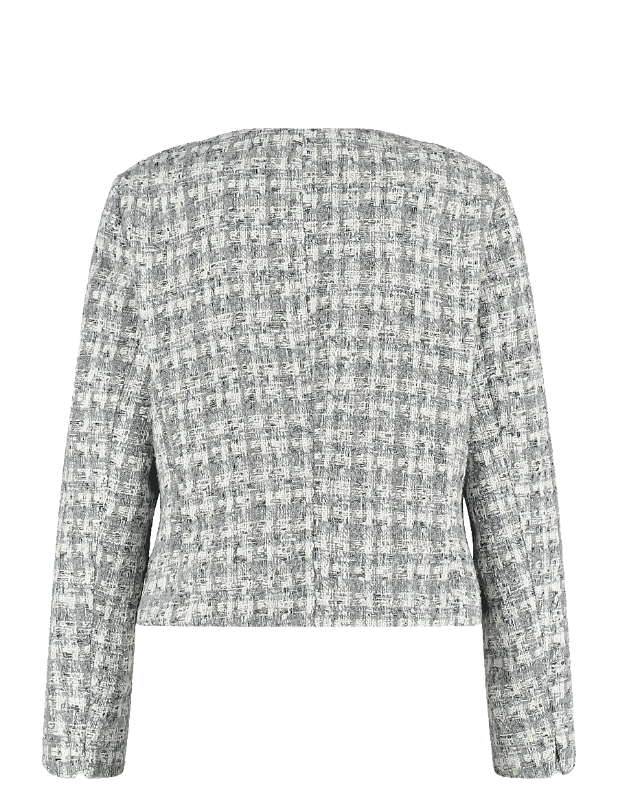 Gerry Weber - Blazer long sleeve - grey offwhite patterned - 1