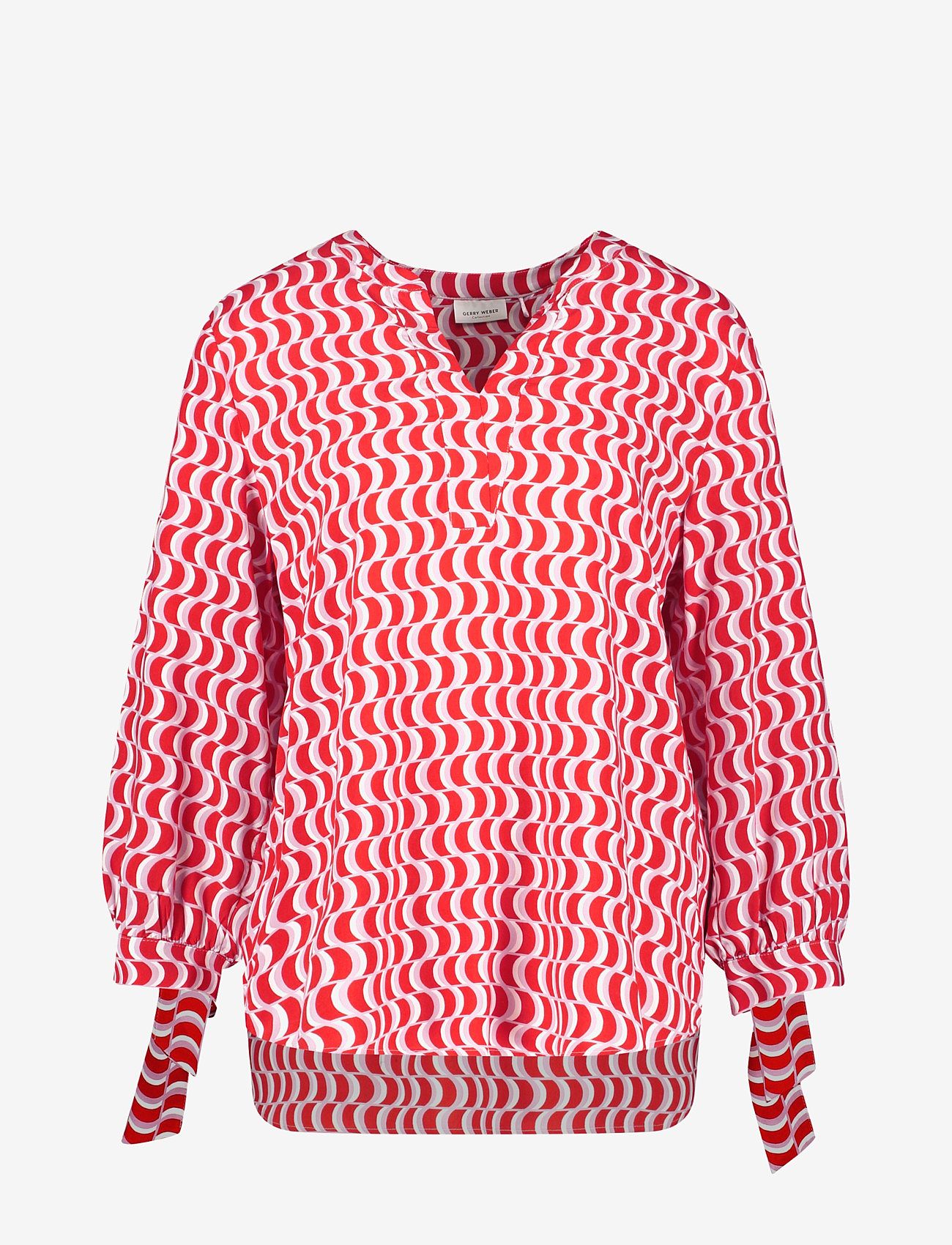 Gerry Weber - BLOUSE 3/4 SLEEVE - blouses met lange mouwen - ecru/white/red/orange print - 0