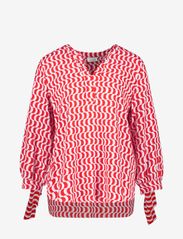 Gerry Weber - BLOUSE 3/4 SLEEVE - long-sleeved blouses - ecru/white/red/orange print - 0