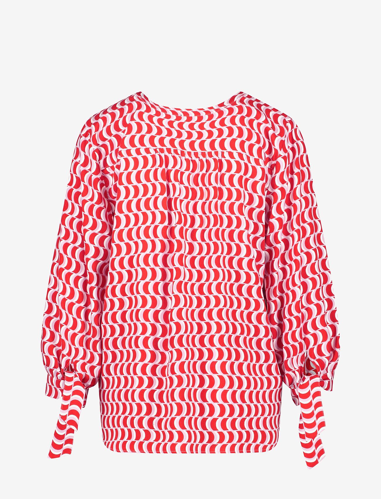 Gerry Weber - BLOUSE 3/4 SLEEVE - blouses met lange mouwen - ecru/white/red/orange print - 1