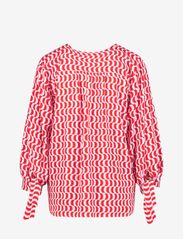 Gerry Weber - BLOUSE 3/4 SLEEVE - pitkähihaiset puserot - ecru/white/red/orange print - 1