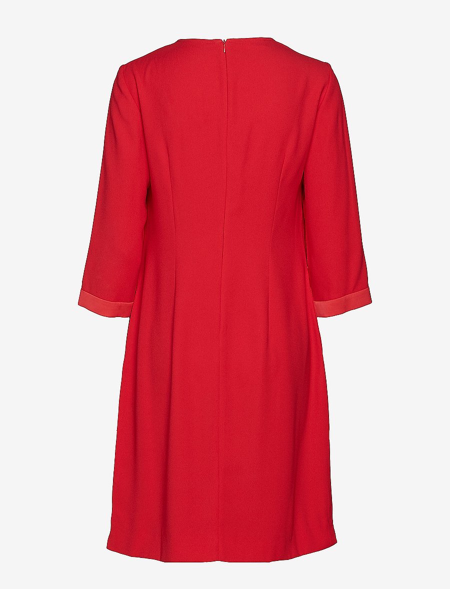 gerry weber red dress Gerry Weber 180028 Fire Red Print Dress Experience Boutique