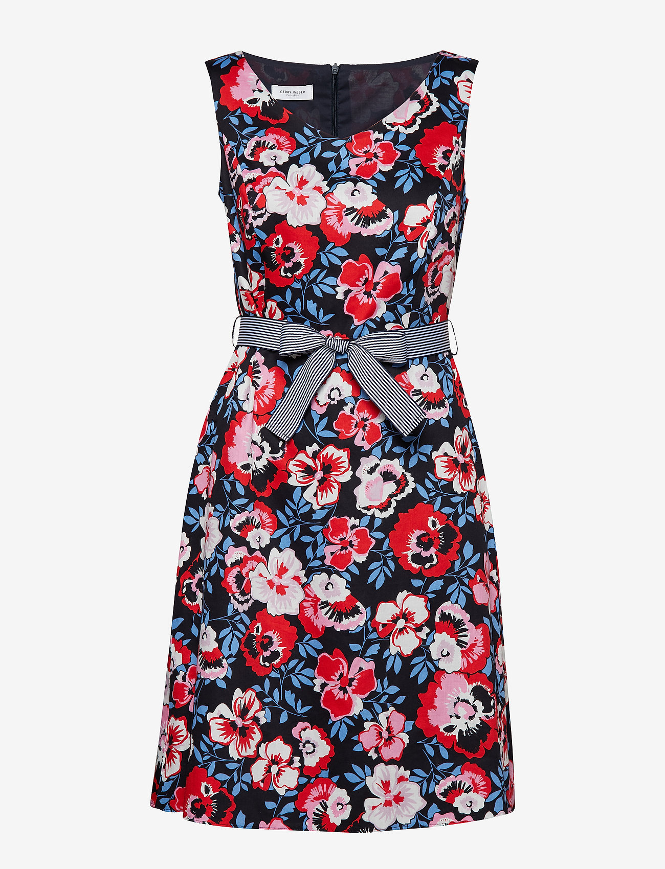 Gerry Weber - DRESS WOVEN FABRIC - azur/ fire/ ecru print - 0