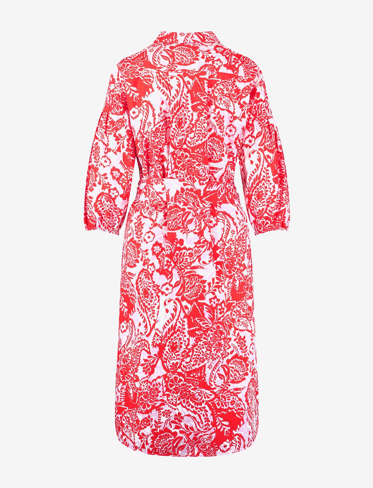 Gerry Weber - DRESS WOVEN - marškinių tipo suknelės - ecru/white/red/orange print - 1
