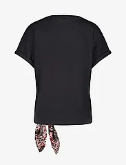 Gerry Weber - T-SHIRT 1/2 SLEEVE - t-paidat - black/ecru/white print - 1