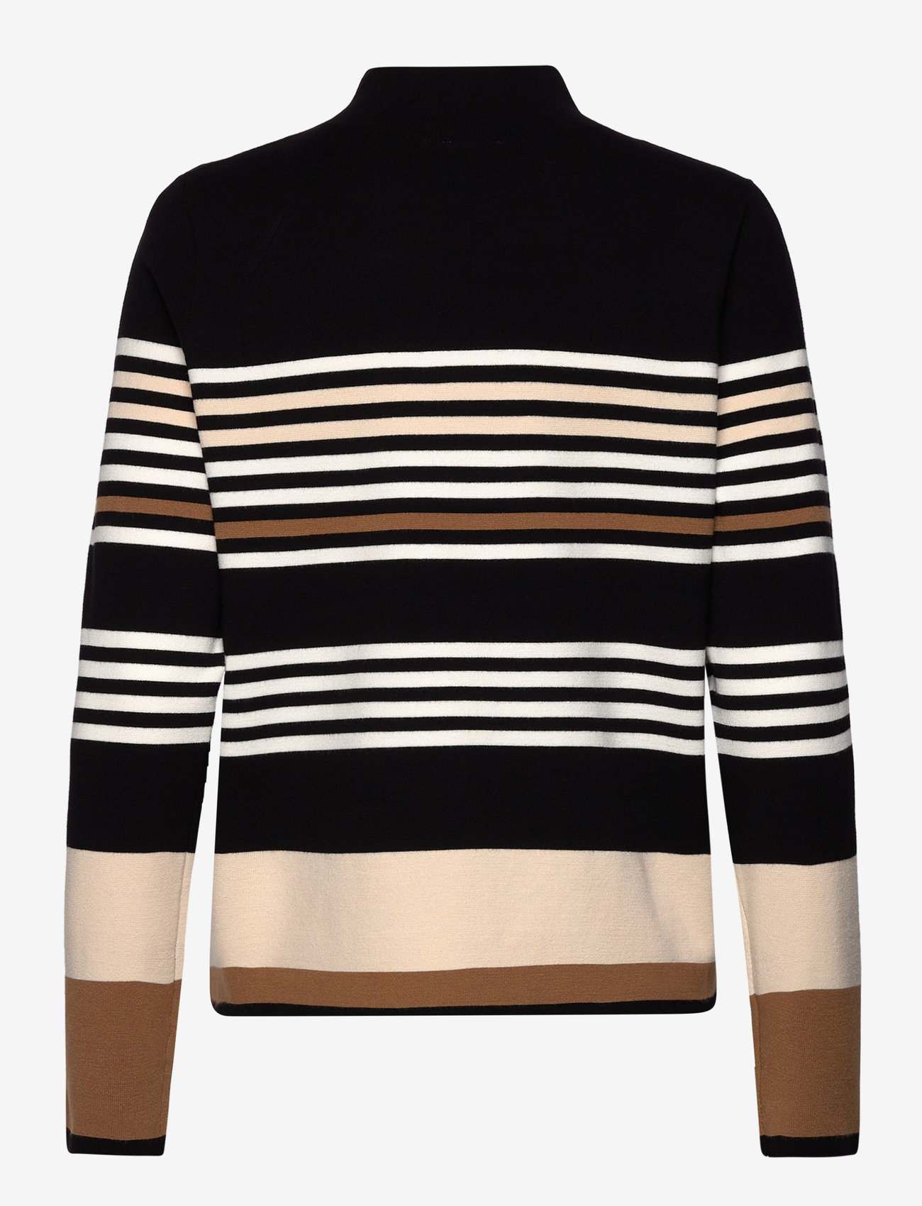 Gerry Weber - Pullover 1/1 Arm - black-camel stripe - 1